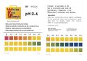 100 tests pH strips 0-6 3 pads 